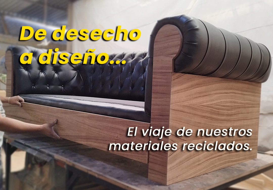 El viaje de nuestros materiales reciclados: De desecho a diseño